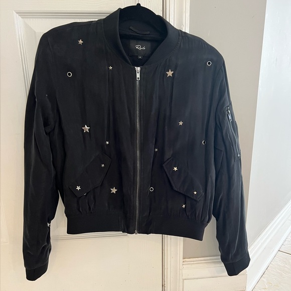 RAILS Ace Star Studded Bomber Jacket. Size S - Picture 4 of 12